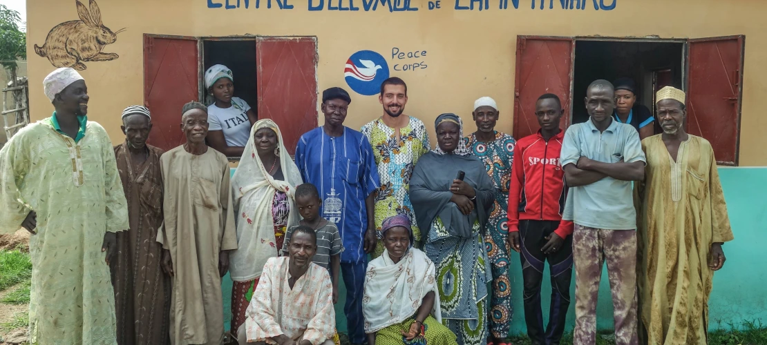 Sustainable rabbit raising group shot, Jake Meyers, Peace Corps Benin